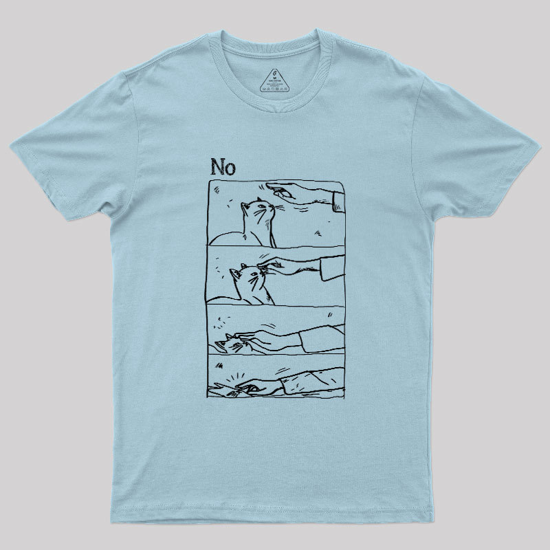 Cat Says No Geek T-Shirt