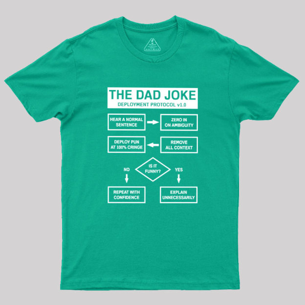 Dad Jokes Deployment Protocol Geek T-Shirt