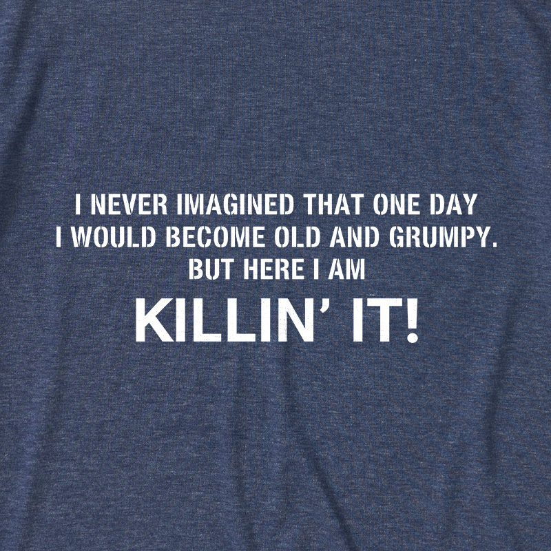 Old and Grumpy Ultra Soft Heather Tee