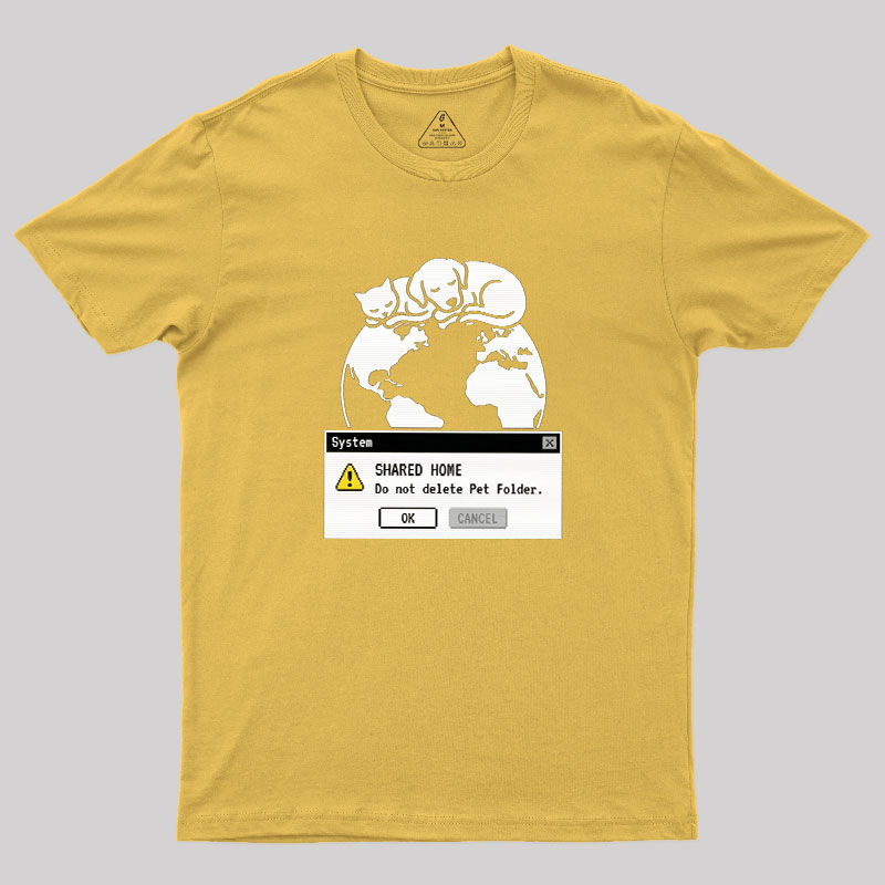 Do Not Delete Pet Floder Geek T-Shirt