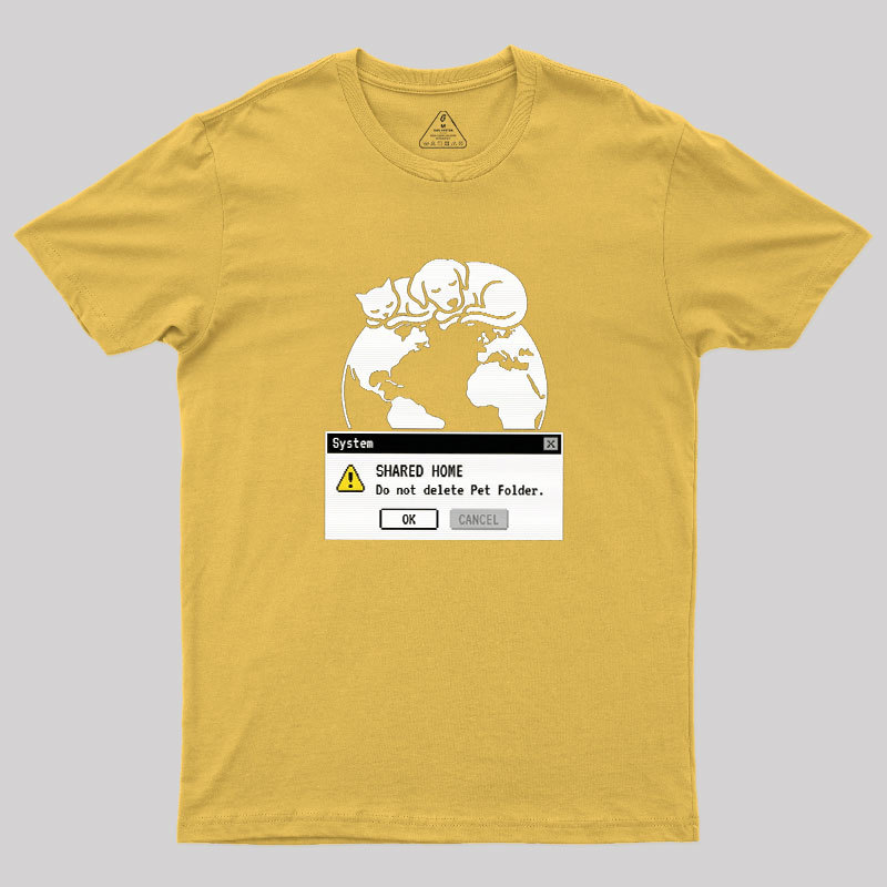 Do Not Delete Pet Floder Geek T-Shirt