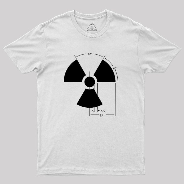 Warning Radiation Sign Geek T-Shirt