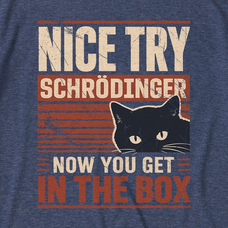 You Get Schrodinger's cat In The Box Ultra Soft Heather Tee