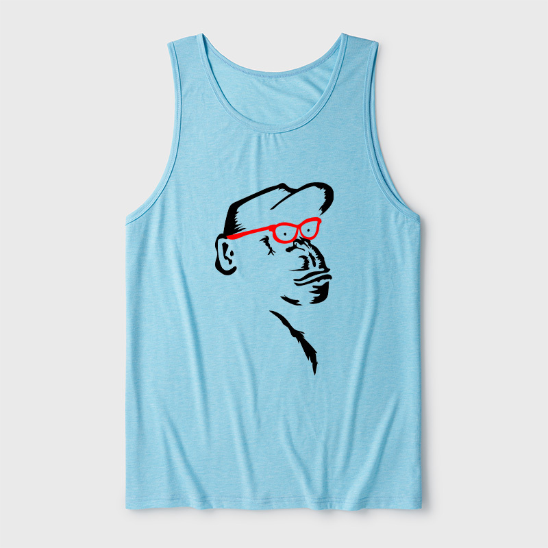 Monkey With Red Ultra Soft Heather Tank