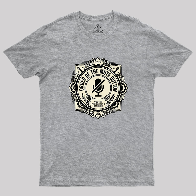 Mute Button Monastery Geek T-Shirt