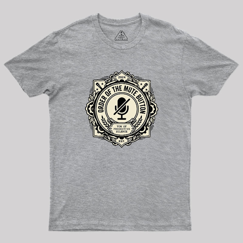 Mute Button Monastery Geek T-Shirt