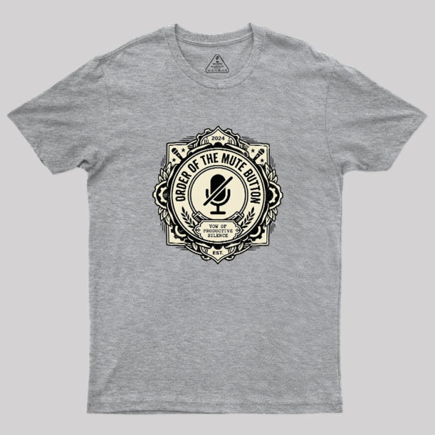Mute Button Monastery Geek T-Shirt