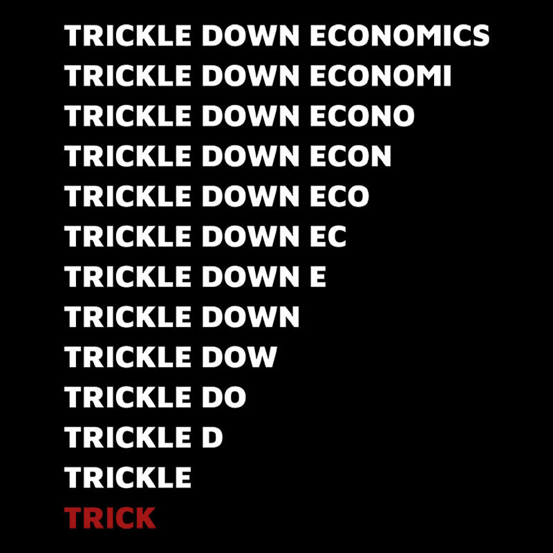 Trickle Down Economics Geek T-Shirt