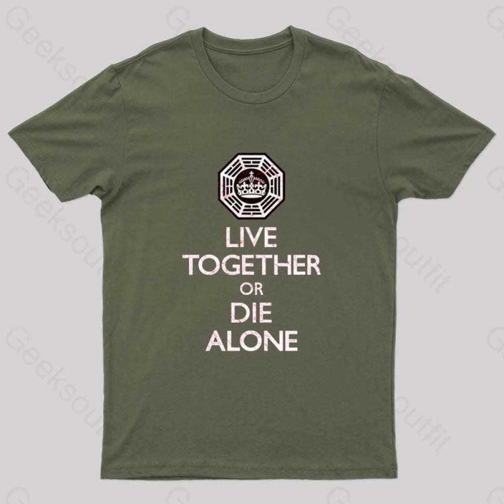 2Gether3Ever Geek T-Shirt Army Green / S