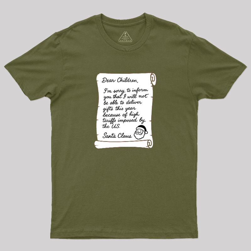 Christmas Letter Geek T-Shirt