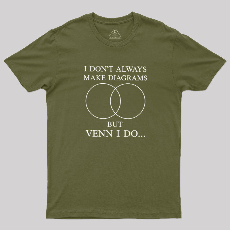 I Don't Always Do Diagrams But Venn I Do Geek T-Shirt