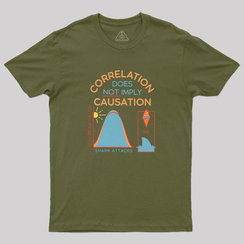 Correlation Does Not Imply Causation Geek T-Shirt