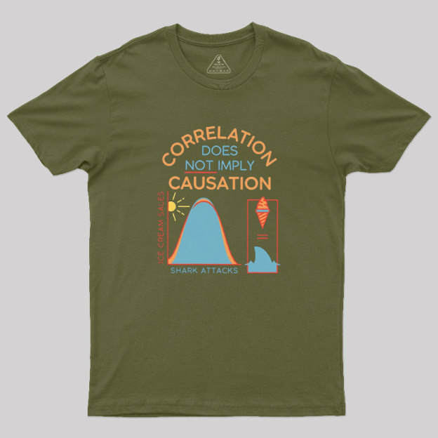 Correlation Does Not Imply Causation Geek T-Shirt