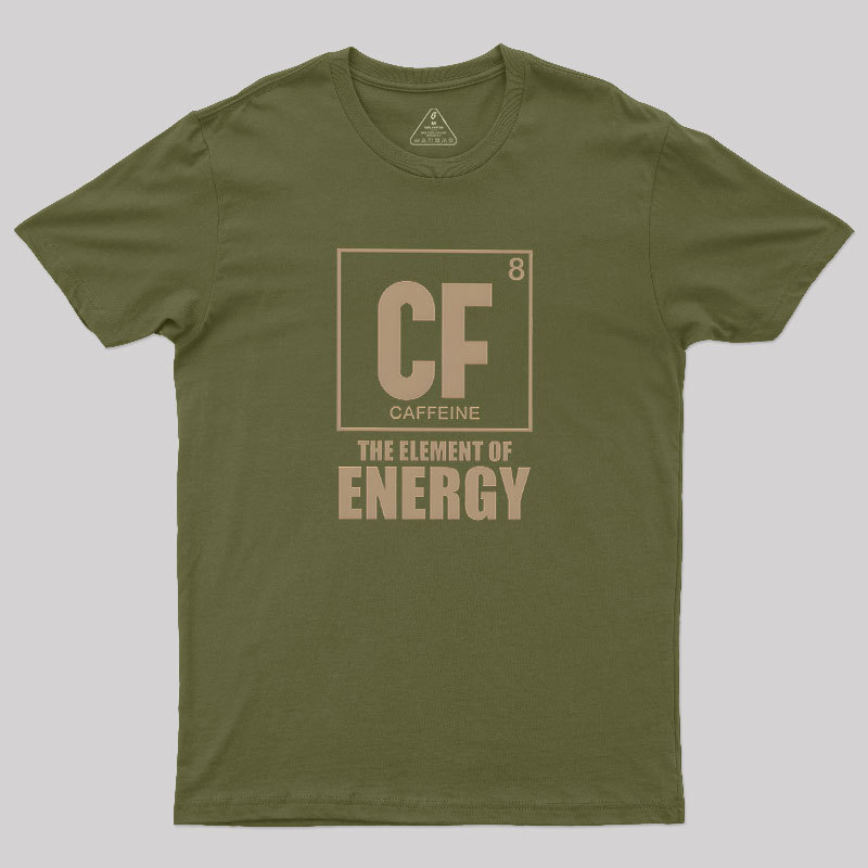 Caffeine The Element Of Energy Geek T-Shirt