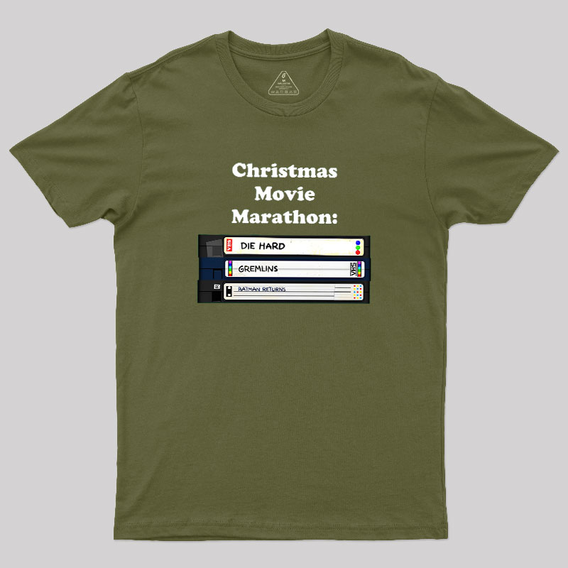 Christmas Movie Marathon Geek T-Shirt