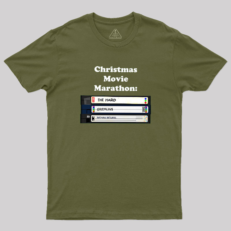 Christmas Movie Marathon Geek T-Shirt