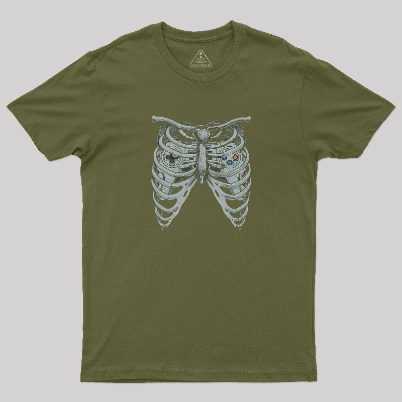 Cyber Skeleton Geek T-Shirt