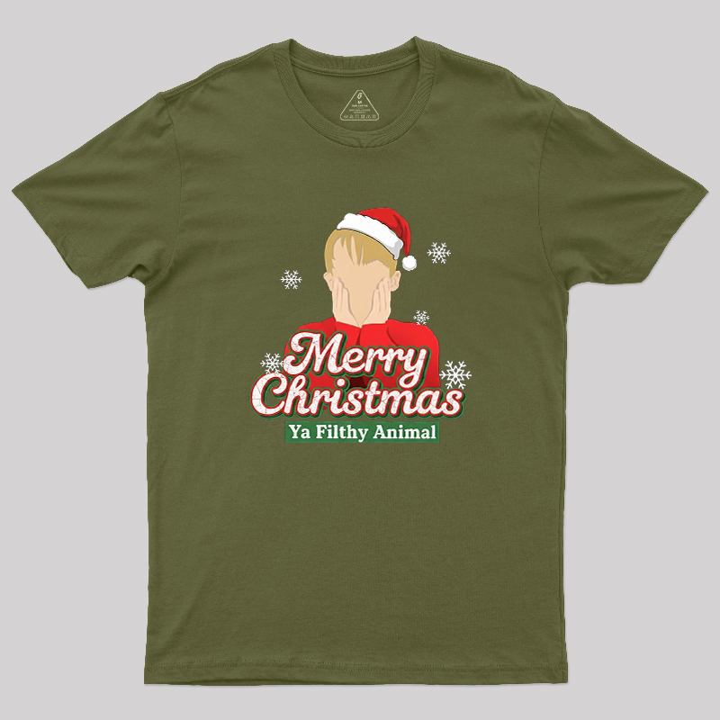 Merry Christmas Ya Filthy Animal Geek T-Shirt