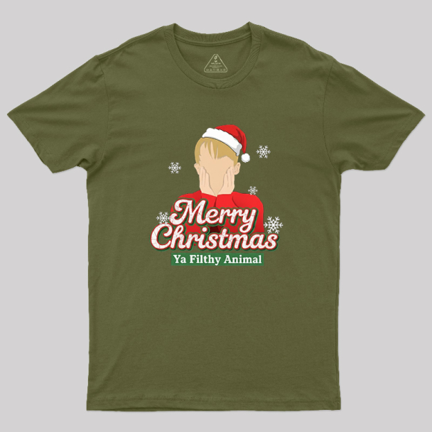 Merry Christmas Ya Filthy Animal Geek T-Shirt