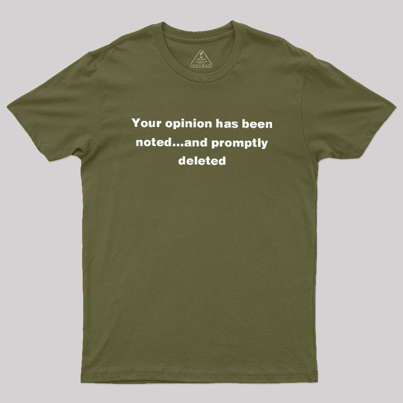 Promptly Deleted Geek T-Shirt