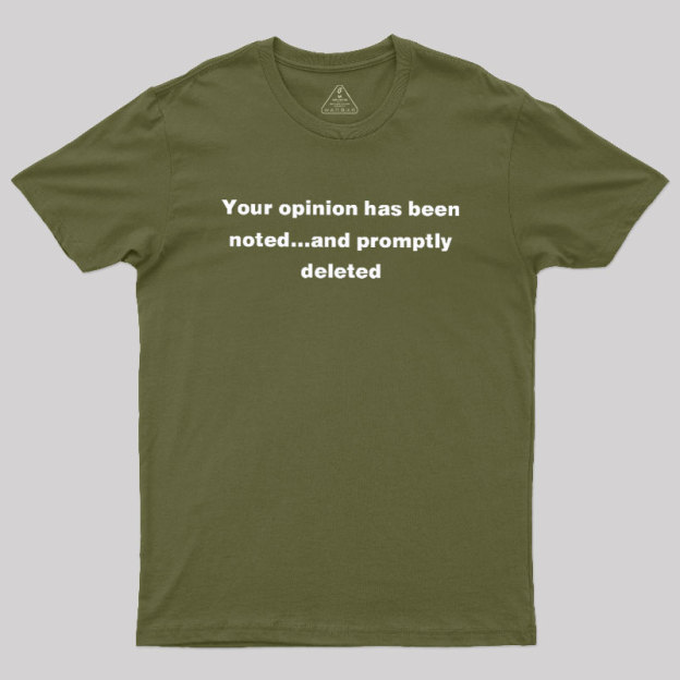 Promptly Deleted Geek T-Shirt