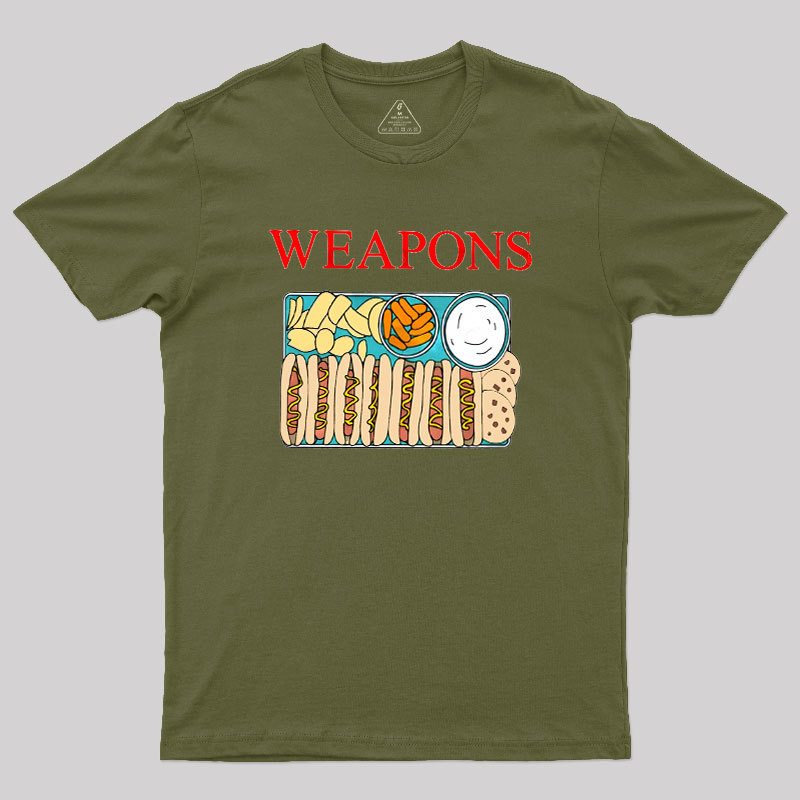 Geeksoutfit Weapons Geek T-Shirt for Sale