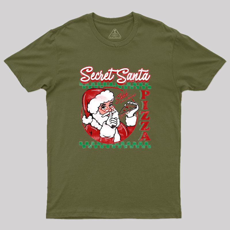 Secret Santa Pizza Geek T-Shirt