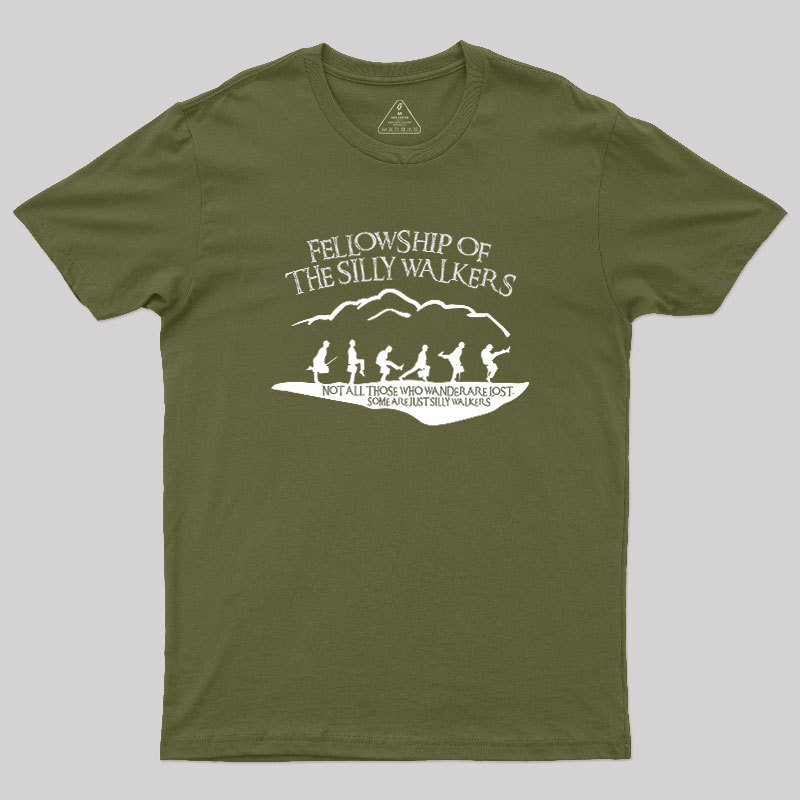 Fellowship Of The Silly Walkers Geek T-Shirt