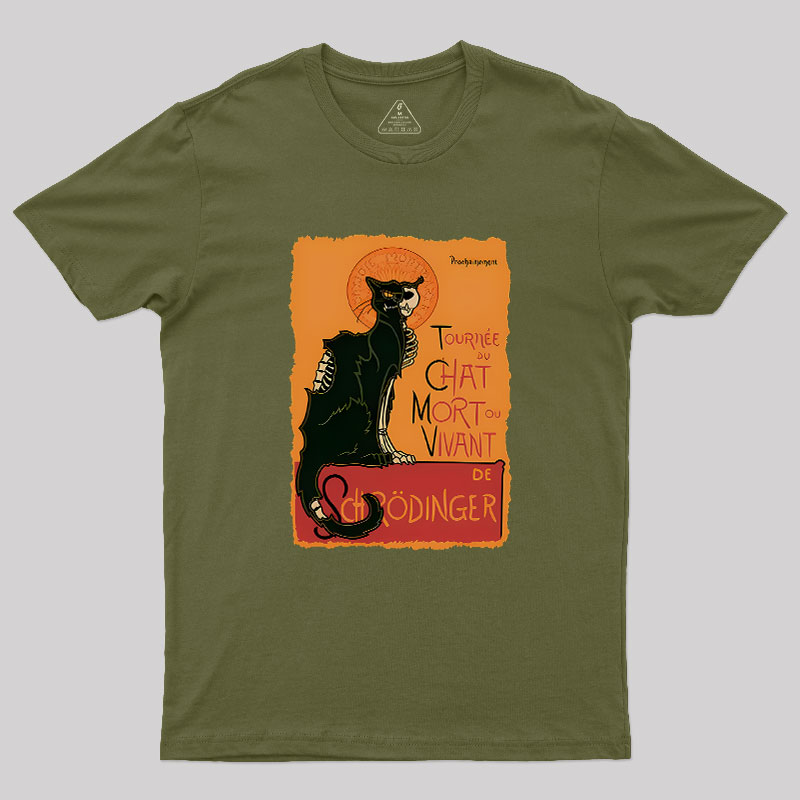 Le Chat Noir De Schr?dinger Geek T-Shirt