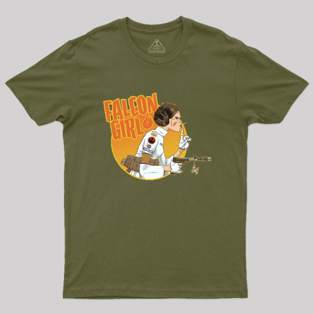 Leia Falcon Girl Geek T-Shirt