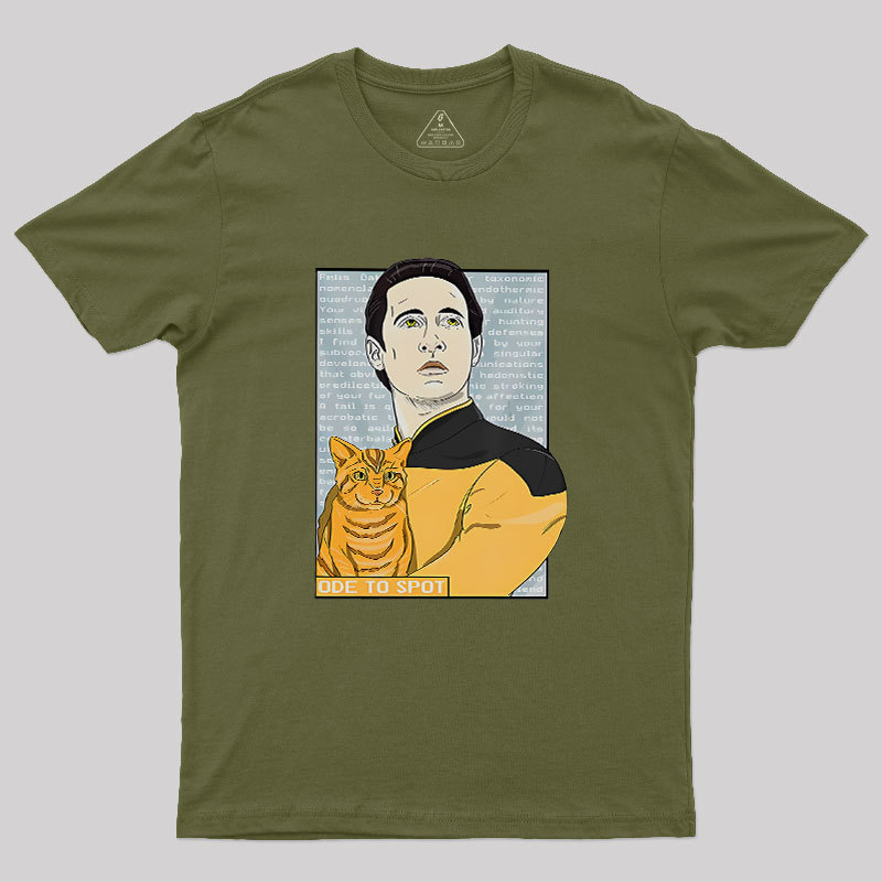 Date Ode To Spot Cat Geek T-Shirt