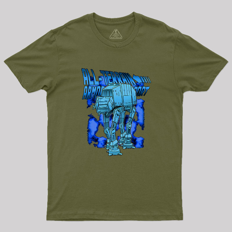 Mega Terrain Mecha Transport Geek T-Shirt