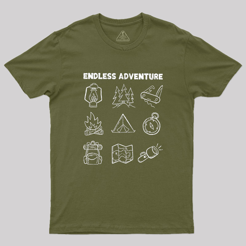 Endless Camping Adventure Geek T-Shirt