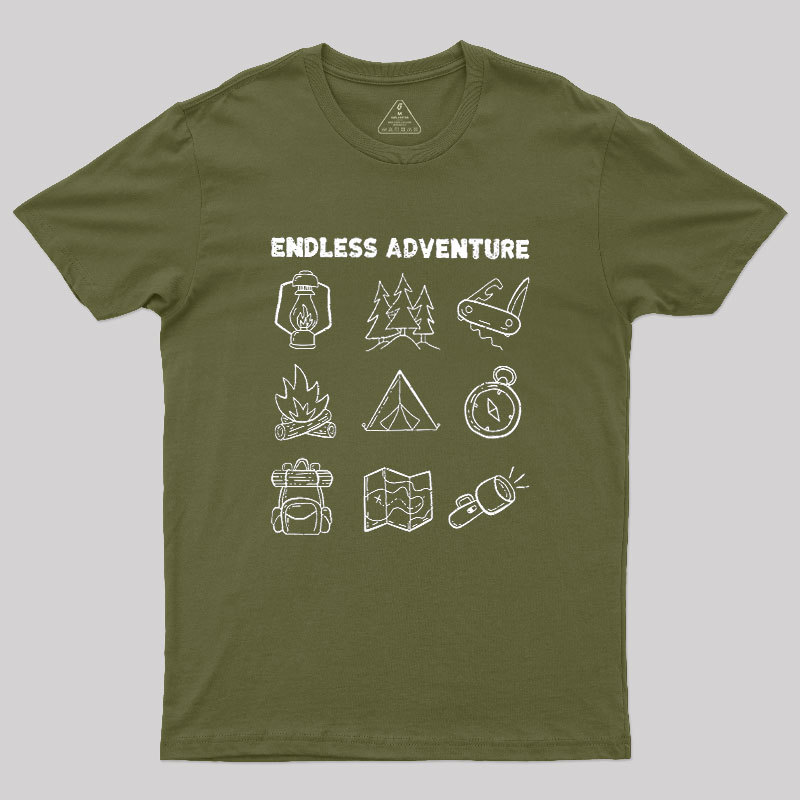 Endless Camping Adventure Geek T-Shirt