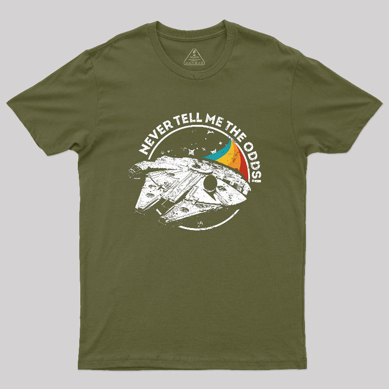Never Tell Me the Retro Odds Geek T-Shirt