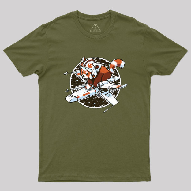 Red panda, Standing By Geek T-Shirt