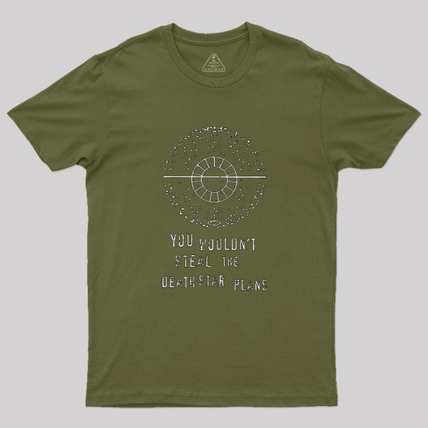 Death Star Plans Geek T-Shirt