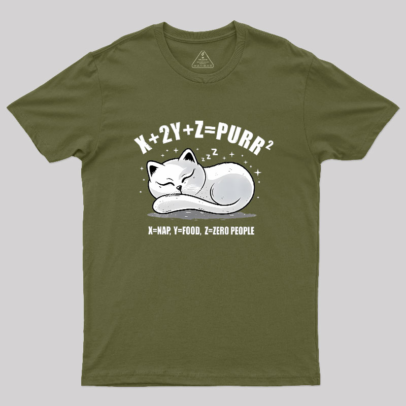 Purrfect Equation Geek T-Shirt