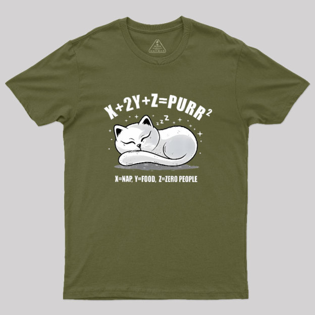 Purrfect Equation Geek T-Shirt