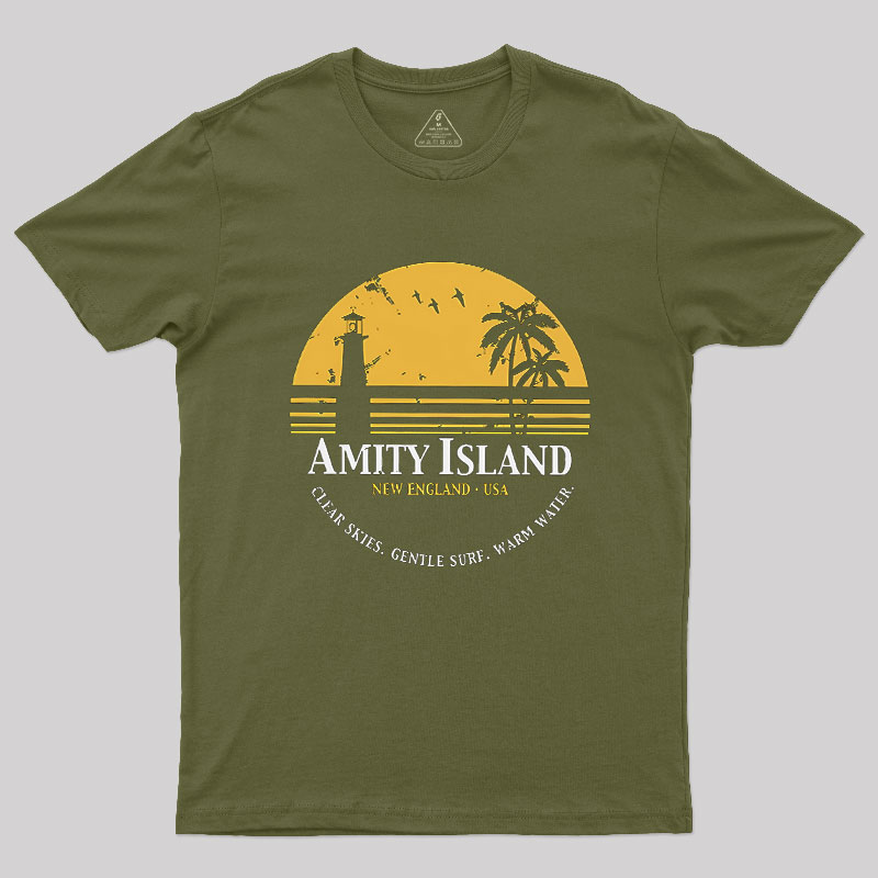 Jaws Inspired Amity Island Geek T-Shirt