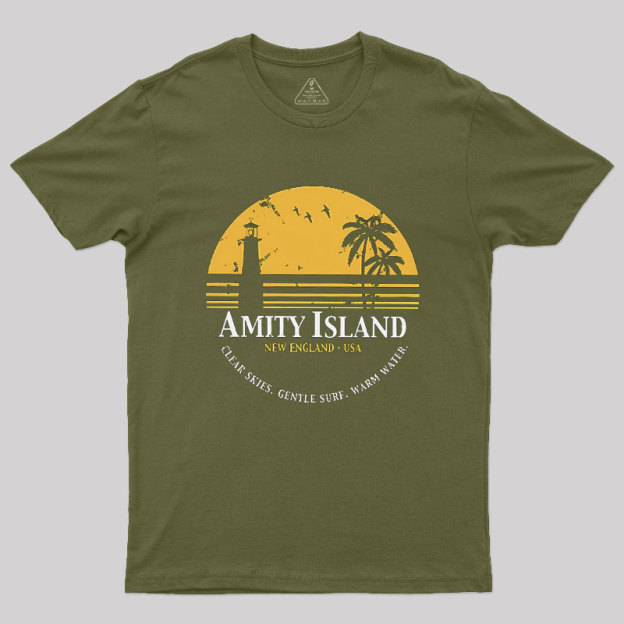Jaws Inspired Amity Island Geek T-Shirt