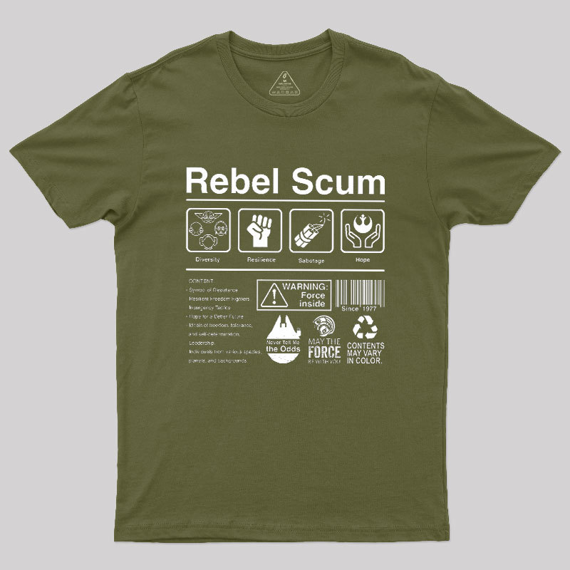 Rebel Scum Label Geek T-Shirt