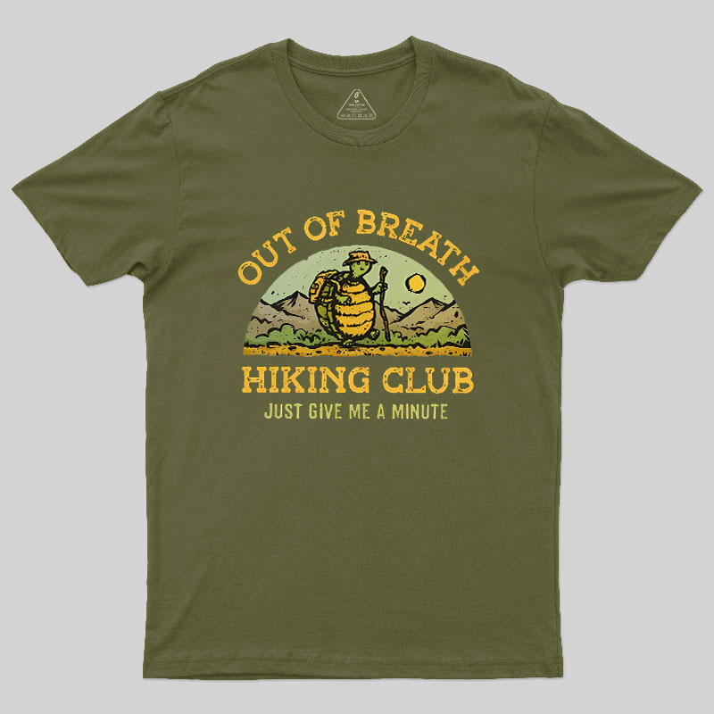 Out Of Breath Hiking Club Geek T-Shirt