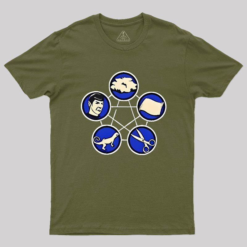 Rock Paper Scissors Lizard Geek T-Shirt