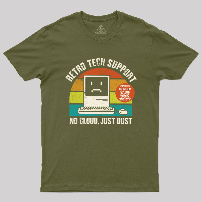 RETRO TECH SUPPORT Geek T-Shirt