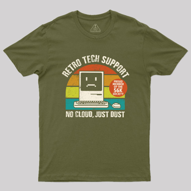 RETRO TECH SUPPORT Geek T-Shirt