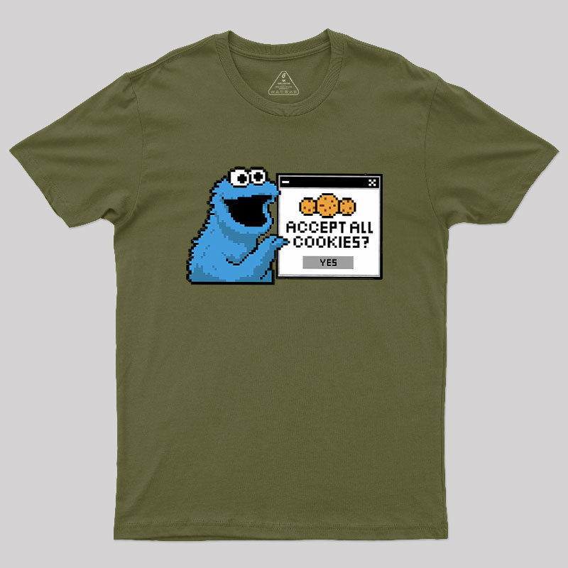 Accept All Cookies Geek T-Shirt