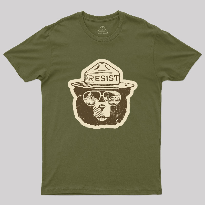VINTAGE Alt National Park Service Resist Geek T-Shirt