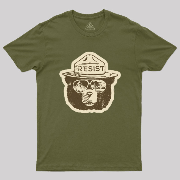 VINTAGE Alt National Park Service Resist Geek T-Shirt