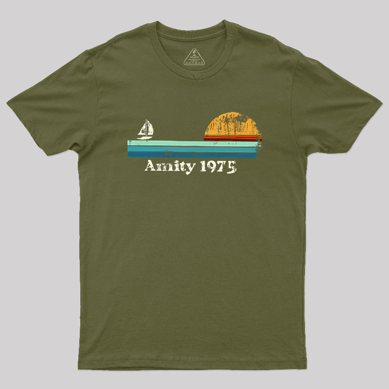 Sailboat Sunrise Summer Geek T-Shirt